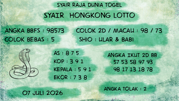 Prediksi Hongkong Lotto