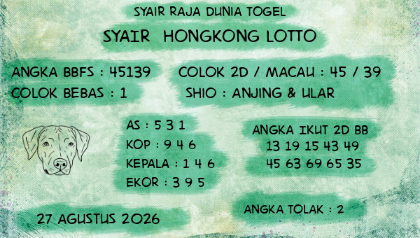 Prediksi Hongkong Lotto