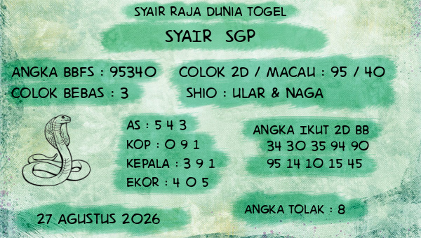 Prediksi SGP