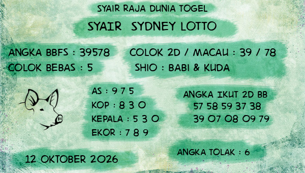 Prediksi Sydney Lotto